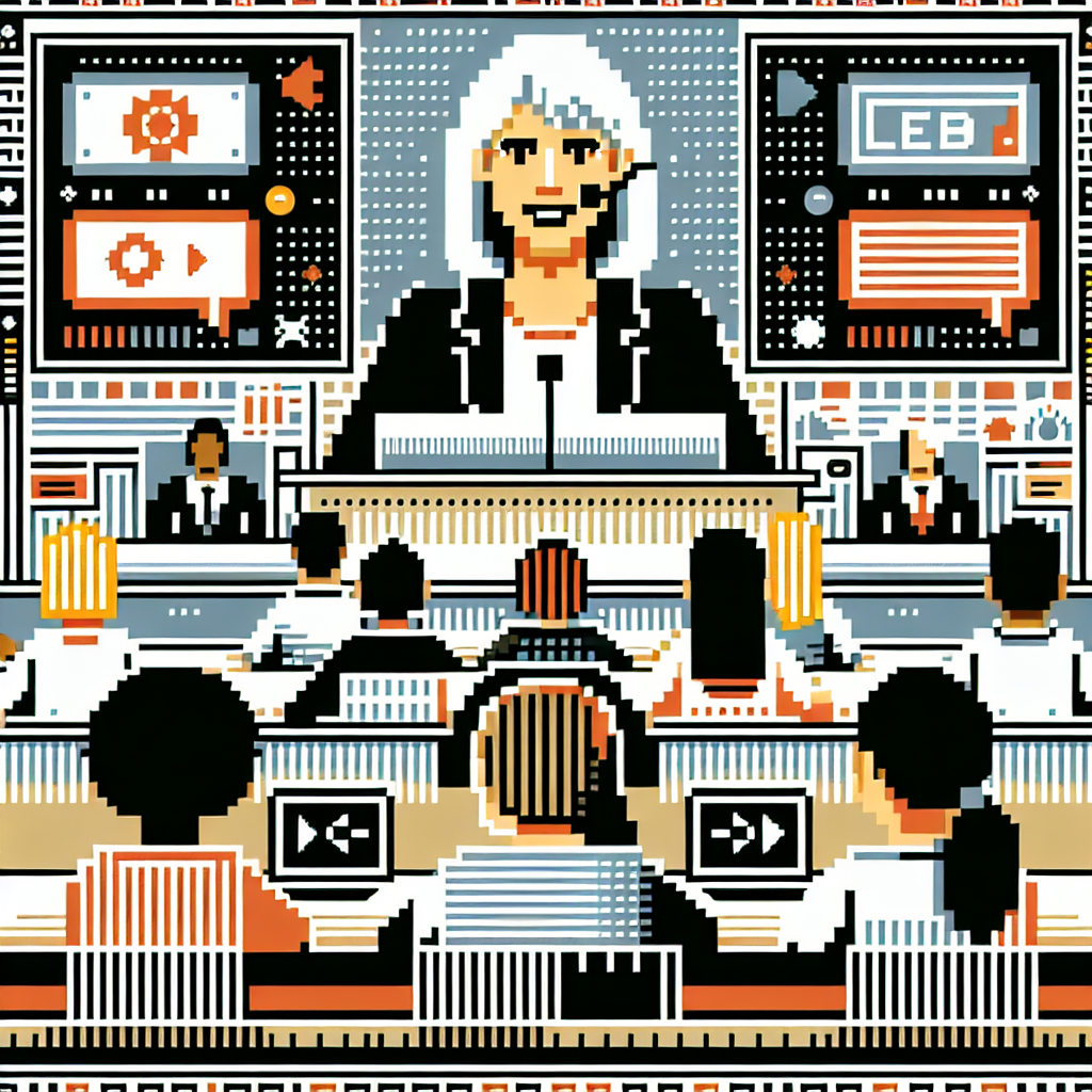 Illustration of women executives giving webinars in a legacy business interiors setting, with a creative mood.