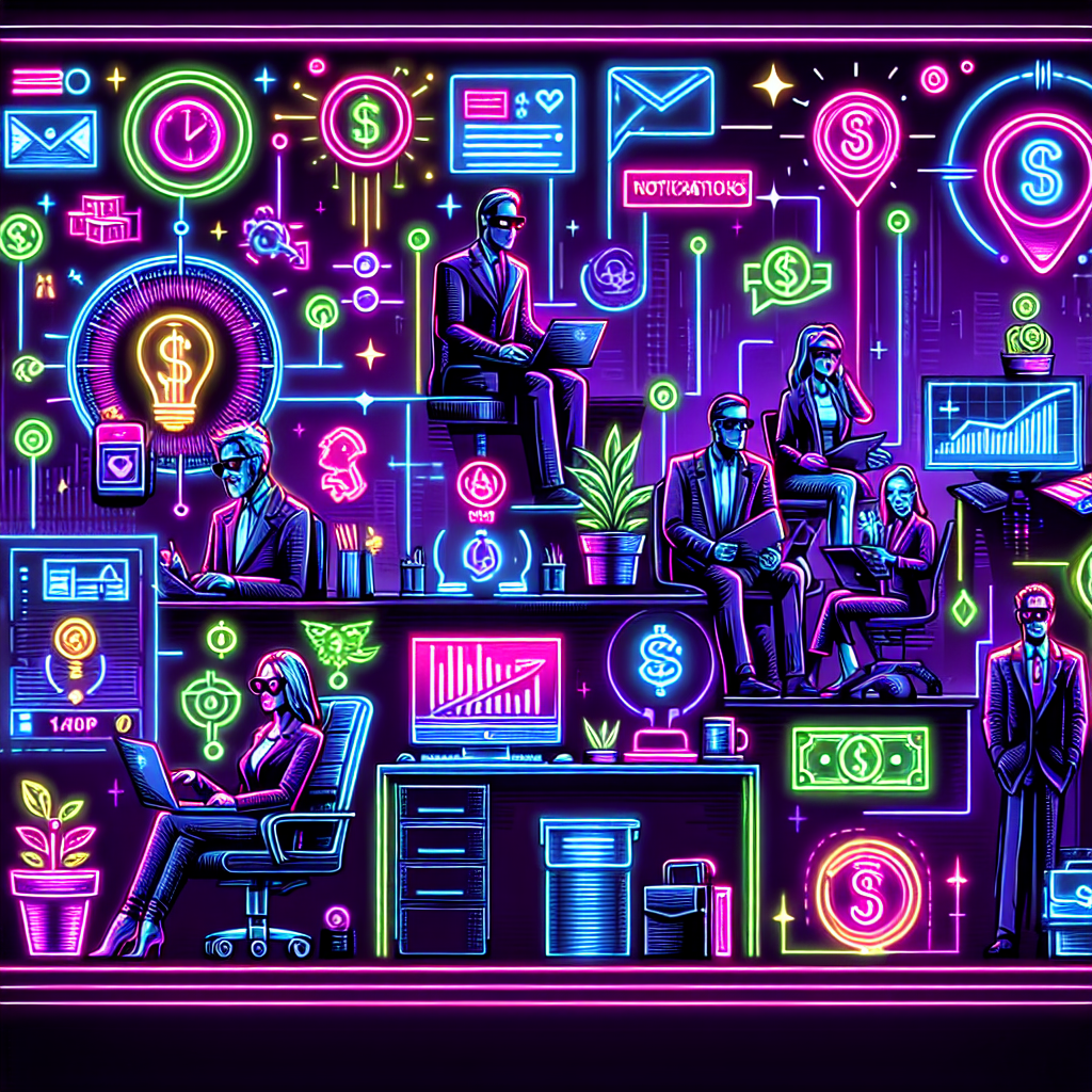 Illustration of diverse entrepreneurs over 40 in a home office setups setting, with a creative mood.