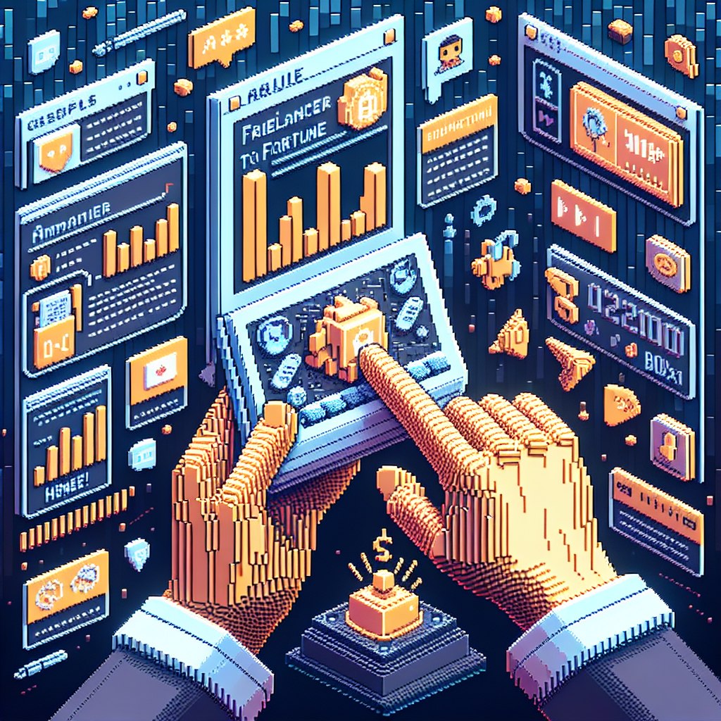 Illustration of hands using ai-powered tools in a digital dashboards and data setting, with a determined mood.
