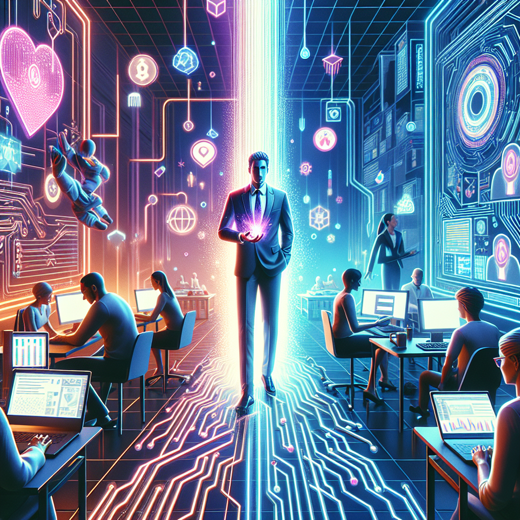 Illustration of diverse entrepreneurs over 40 in a home office setups setting, with a inspired mood.